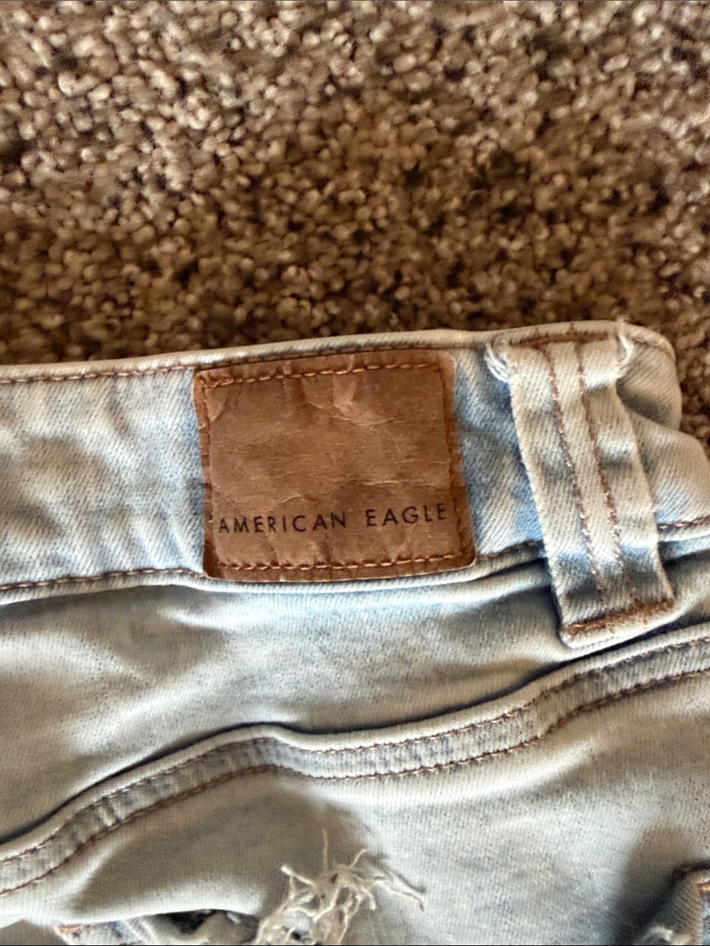 American Eagle Outfitters Light Blue Flare Jeans - Picture 5 of 7